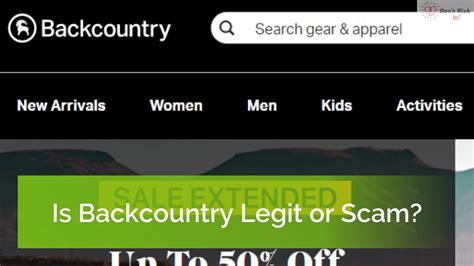 is backcountry a legit website